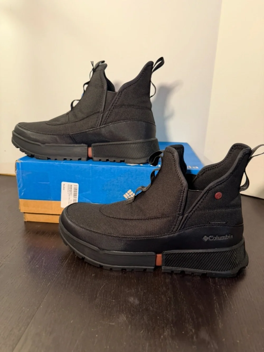 Columbia Hyper-Boreal Metro Waterproof Boots Black Charcoal Mens 9